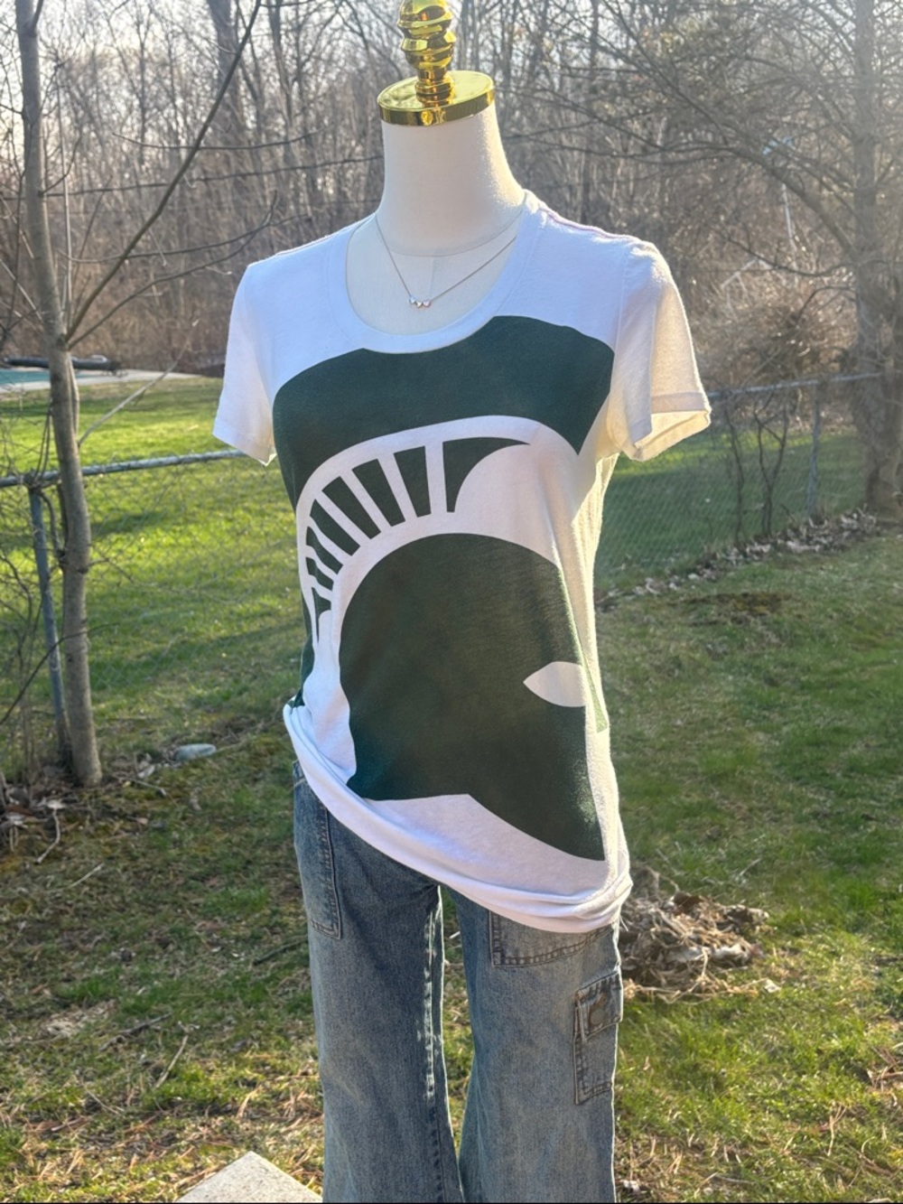 PINK Victoria's Secret Michigan State University Spartan Graphic Tee